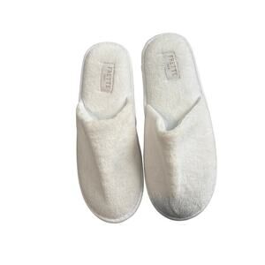 Frette 1860 White Terry Cloth Spa Slippers Luxury Hotel Unisex One Size Lounge